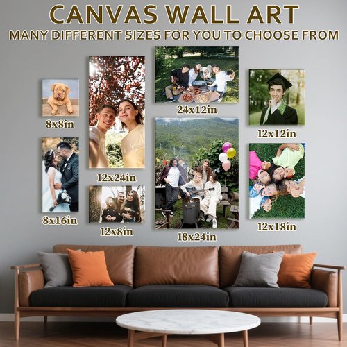 Custom Canvas Prints - Personalized Photo Wall Art for Weddings, Family, Pets | Home Decor
