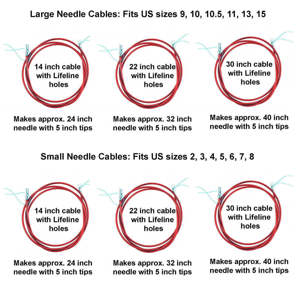 ChiaoGoo Twist Red Lace 5-Inch Complete 7500-C Interchangeable Circular Knitting Needle Set, Sizes US 2, 3, 4, 5, 6, 7, 8, 9, 10, 10.5, 11, 13, 15 with 6 Cords with Project Bag
