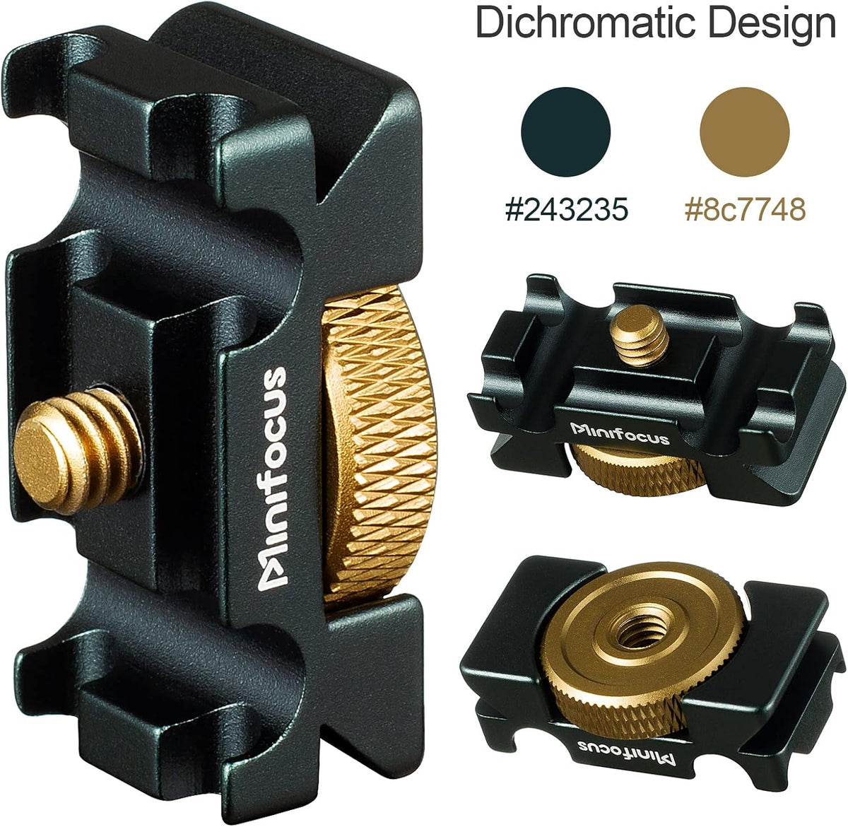 MINIFOCUS 4 Camera Cable Clamp with Arca Swiss System, Aluminum Alloy Tether Cable Block Clip with Grooves, USB Cable