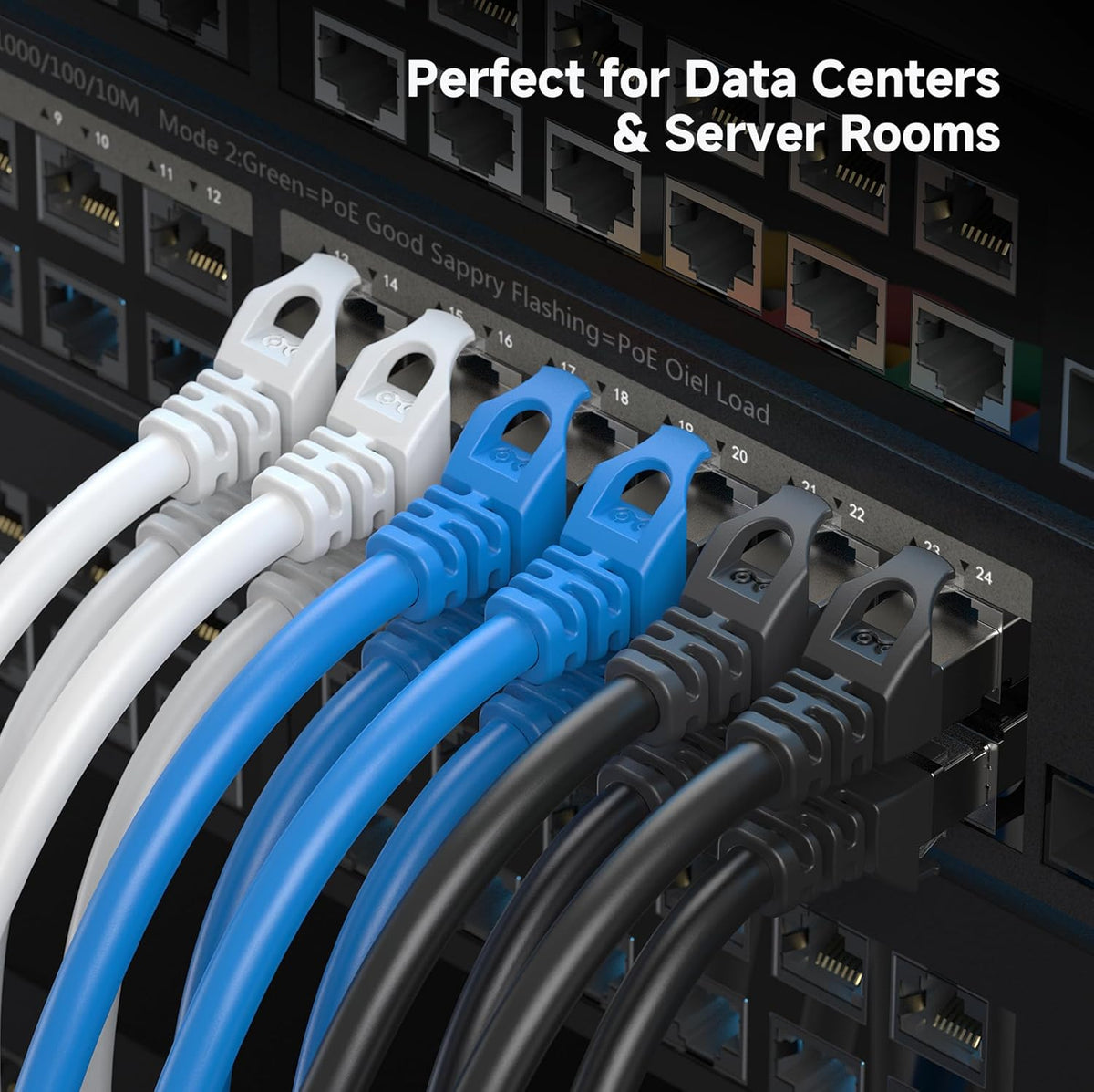 10Gbps 10-Pack 6A 7ft, 6A Cat6A Cable Matters Snagless Shielded Cat Ethernet Cable - Cat Cable, Cord, Ethernet Cord