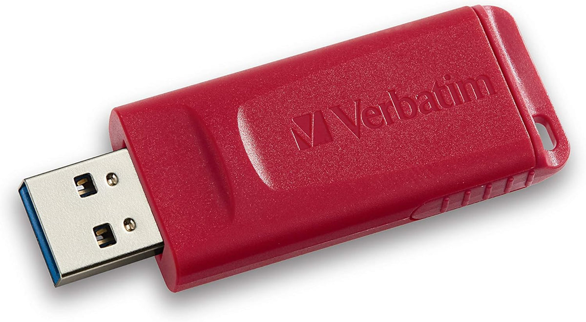 Verbatim 128GB 98525 Store 'N' Go USB Flash Drive, Red