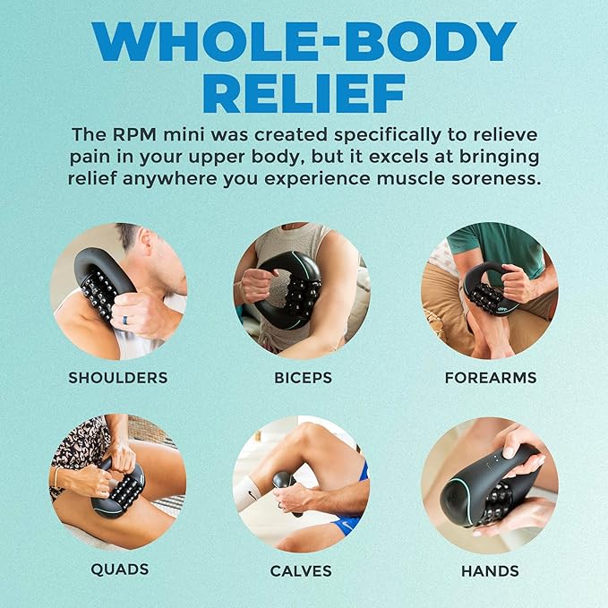 Chirp RPM Mini + XR 6" Wheel Bundle - Rolling Percussive Massager and Foam Roller Wheel, Supports Deep Tissue Massage and Back Pain Relief