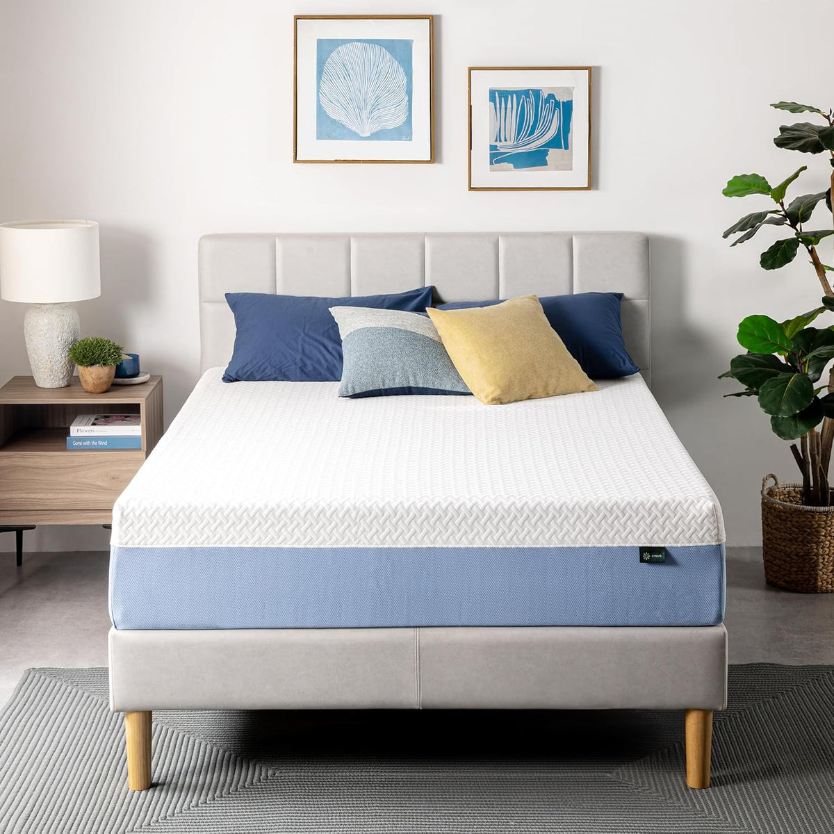 Zinus 12 Inch Twin Memory Foam Mattress - Cooling Essential, Fiberglass Free, Medium Feel, Breathable Design