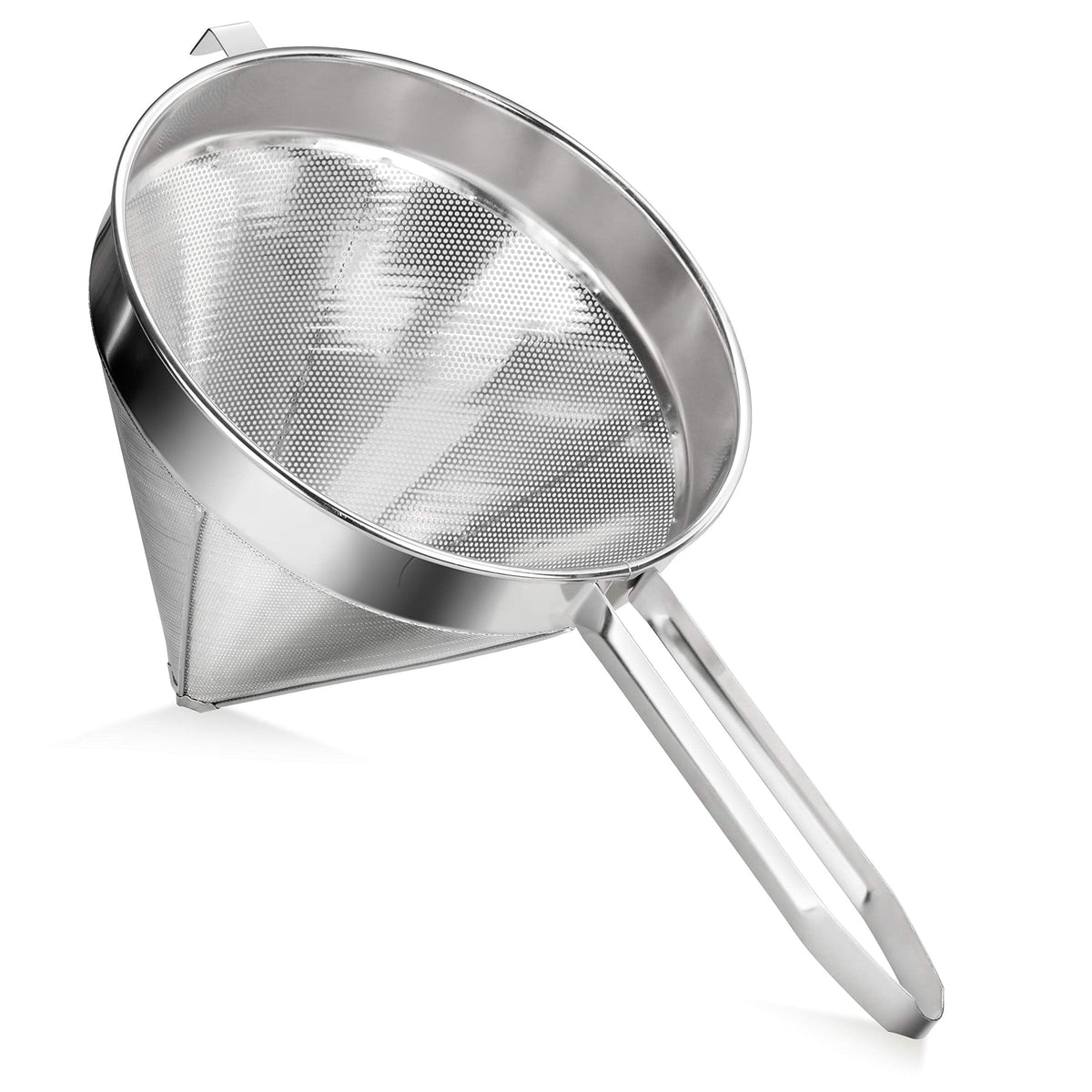 New Star Foodservice 537478 18/8 Stainless Steel China Cap Strainer (7-Inch, Fine Mesh)