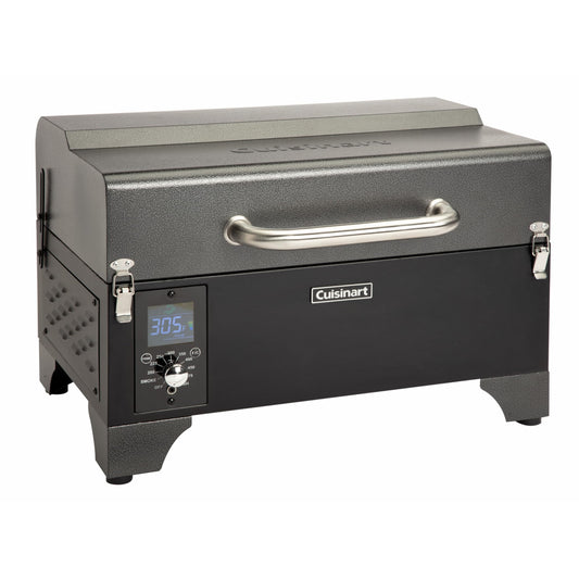 Cuisinart 8-in-1 Portable Wood Pellet Grill and Smoker, Compact for RV, Tailgates, Camping, and Backyard Cooking, Smoky Flavor, Versatile Meat Smoker