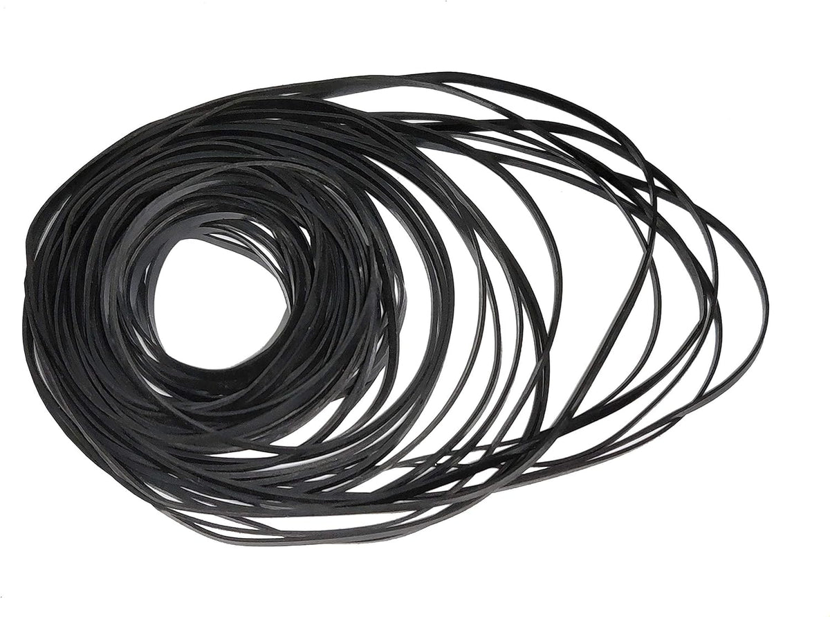 MEFONKOU 40-135mm Cassette 2mm 100 Recorder Rubber Belts Mix Flat Belt for Repair Maintenance Tape Machine DVD CD LD
