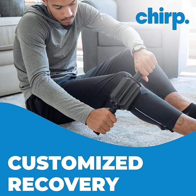 Chirp 3-in-1 Muscle Roller - Customizable Recovery Massager for Targeted Deep Tissue Massage, Pressure Point Relief for Back and Legs, Durable Foam Roller Supports up to 500 lbs, 4 x 4 x 24 inches