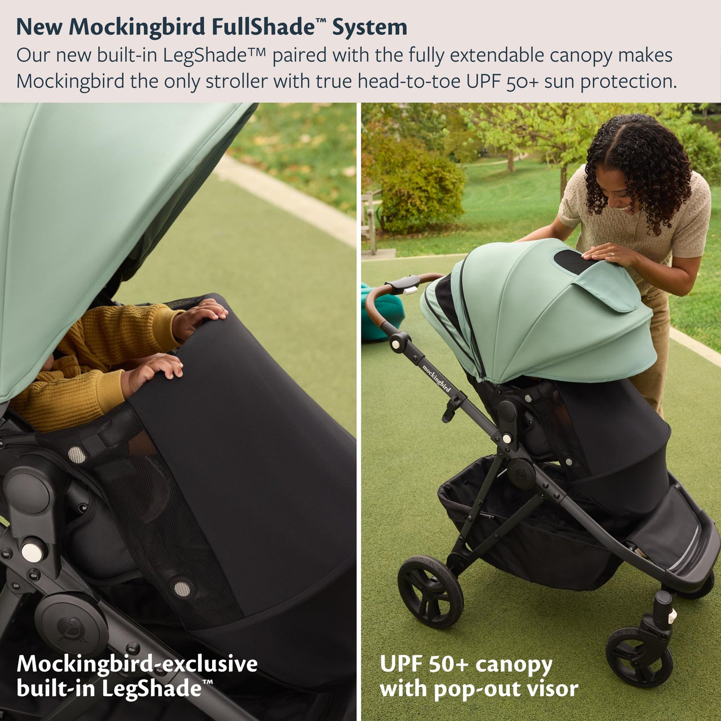 Mockingbird Single-to-Double Stroller 3.0 - Convertible Full Size Baby Stroller for 1, 2, or 3 Kids with 44 Possible configurations, Travel System Compatible - Black Windowpane