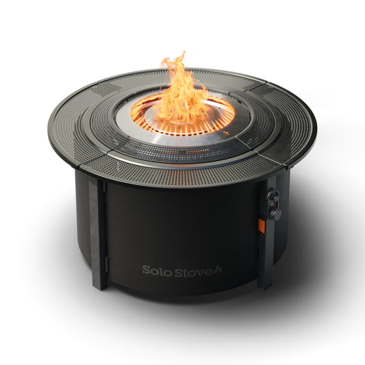 Solo Stove Infinity Flame Propane Fire Pit | Outdoor Gas Fire Pit Table, Smokeless Signature Flame Design, Durable Stainless Steel | 42” Diameter x 20” H - Tank Not Included, Seats 5 to 8