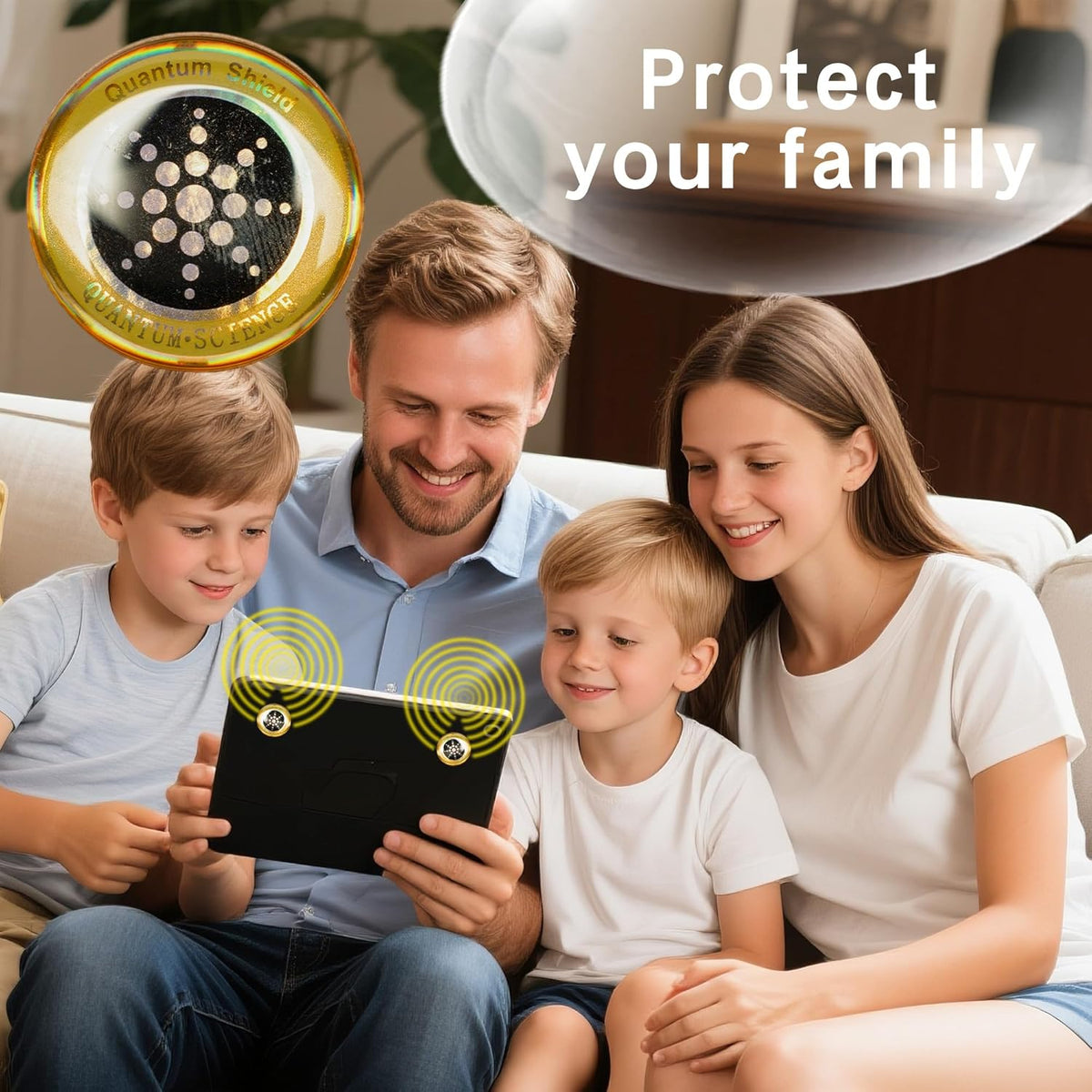 XH-carpet 5G (6Pcs EMF Stickers Blocker Neutralize Shield Protection from Cell Phones cased and Electronic Devices WiFi
