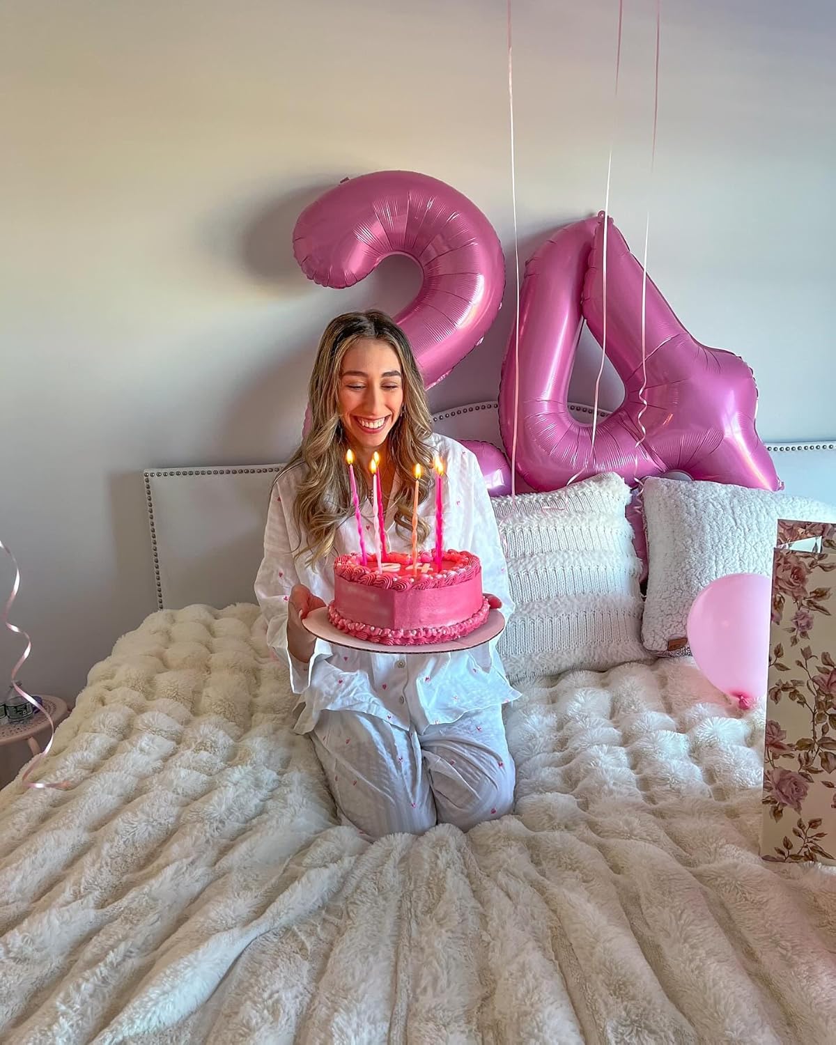 Number 8 Balloon - 40 Inch Pink Birthday Decoration for Girls | Perfect 8th Birthday Party Supplies