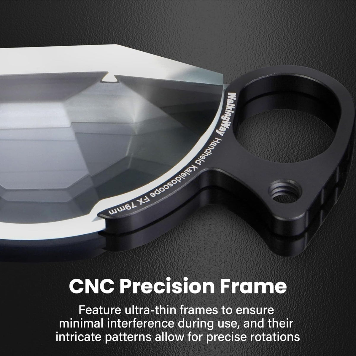 Walking Way 79mm Handheld Subtle Kaleidoscope Prism Filter, Special Effects Camera Lens Filter, Optical Glass Prism