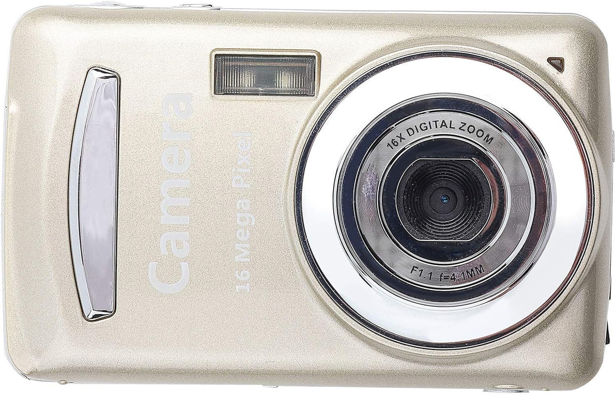 Tiiyee 5MP 16X 720P 2.4 inch Digital Pocket Camera, HD Zoom Digital Point and Shoot Camera Compact Small Screen