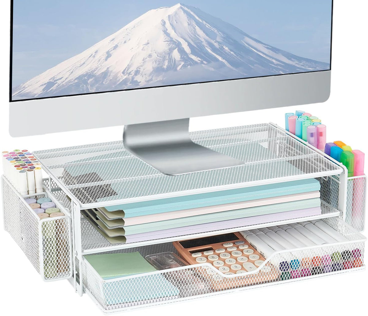 Riser2-Tier 2 AUPSEN Computer Monitor Stands Desk Organizers and Accessories, Office Desk Accessories Organizer
