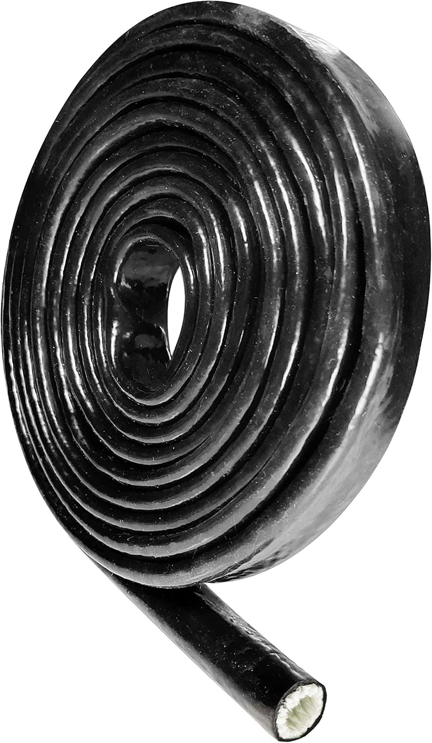 STEBER 2" 3 ID Heat Shielded Fire Thermo Armor Fire Sleeve Silicone Coated Fiberglass for Hose Lines & Electrical
