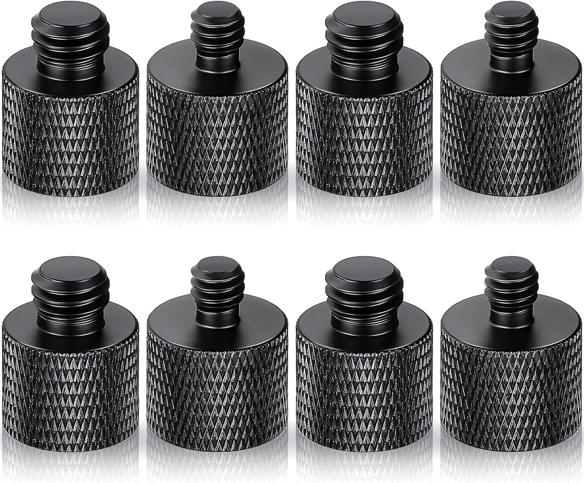 Moxweyeni 8 1/4 3/8 3/8 1/4 Pcs to & to Camera Tripod Adapter Male to Female Screw Camera Screw Adapter for Mount