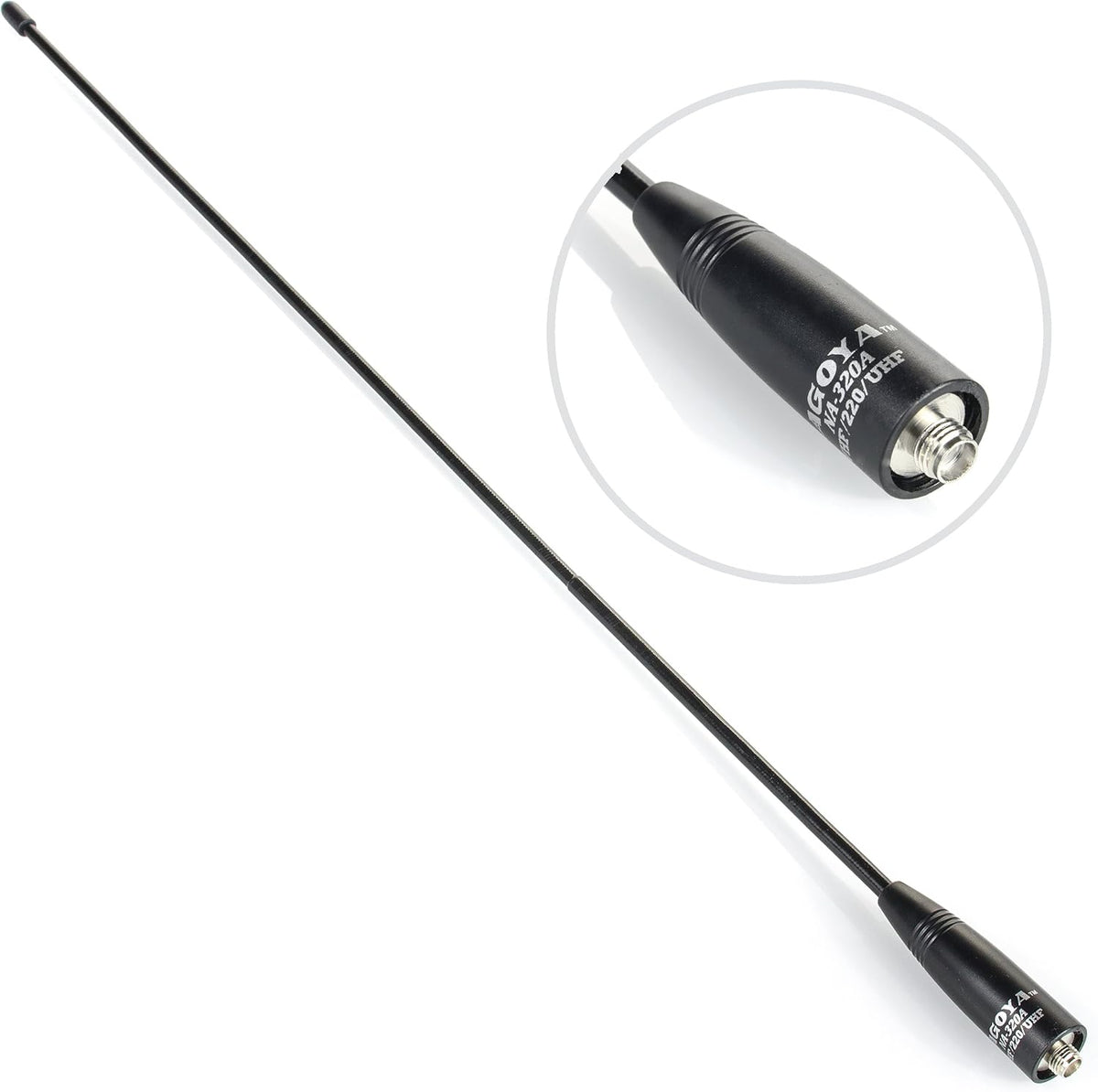 BTECH NA-320A 2M-1.25M-70CM (144-220-440Mhz) Authentic Genuine Nagoya Triband HT Antenna Antenna SMA-Female