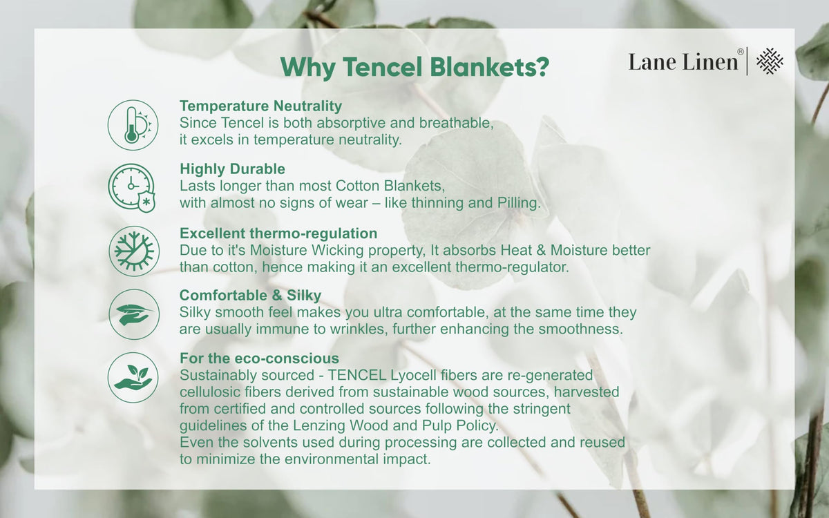 LANE LINEN Warm Blankets for Winters Queen Size - Lightweight Winter Blanket with Rayon Derived from Eucalyptus - Soft, Cool & Breathable - Cold Bed Blanket for Winter - 88"x90",Black Polka Dot