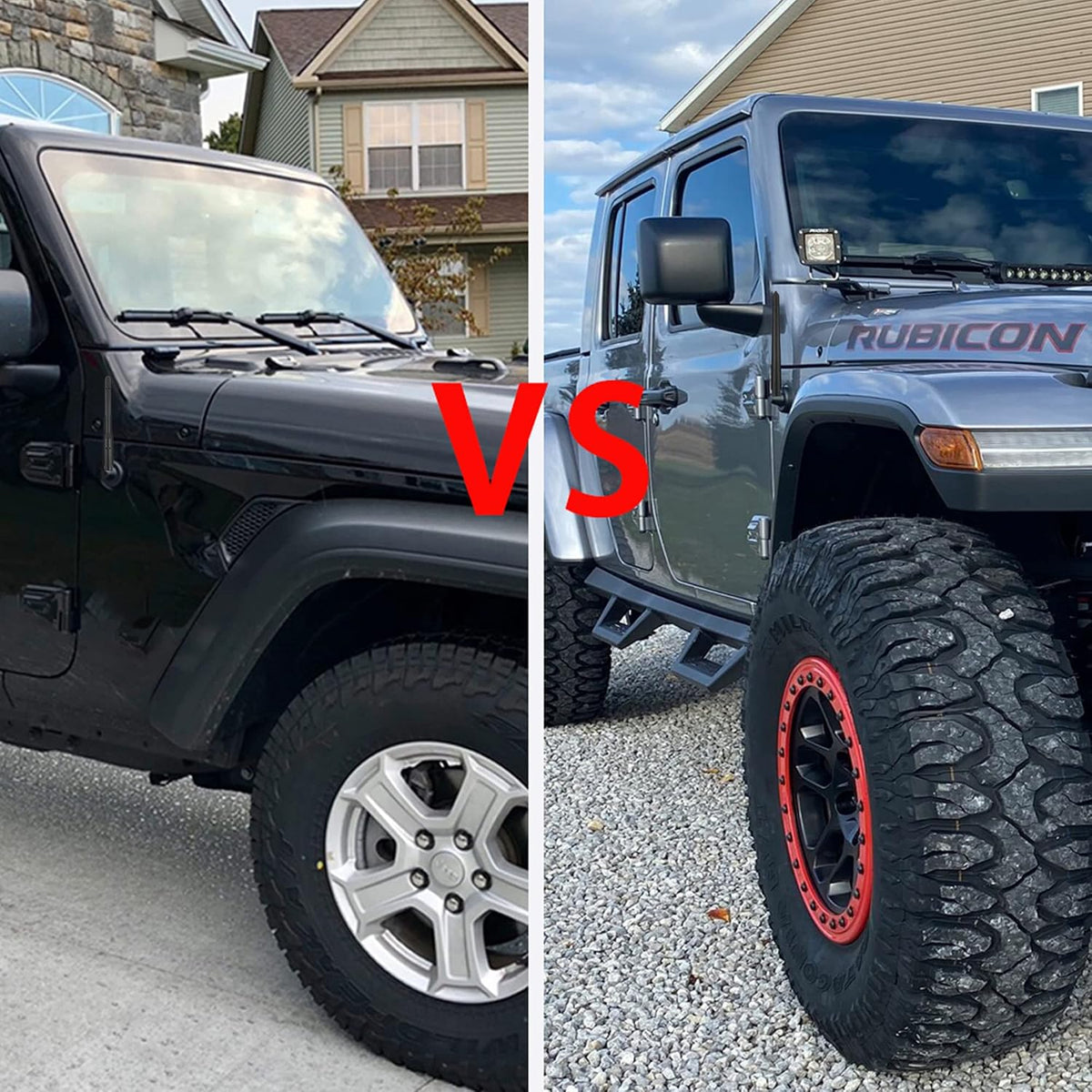 BASIKER 4xe 2007-2025 2026, Antenna for Jeep Wrangler Sport Rubicon JL Willys Mojave JK JT Gladiator Short Jeep