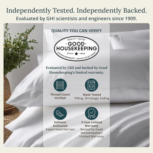 California Design Den Pillowcase Set | Standard Queen Size, 400 Thread Count, 100% Cotton Sateen, Soft & Breathable - Light Grey