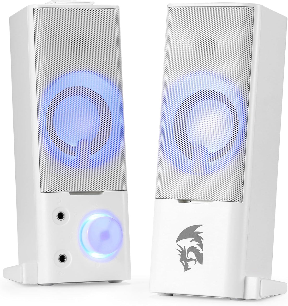 Redragon GS550 2.0 3.5mm PC Gaming Speakers, Channel Desktop Computer Sound Bar with Compact Maneuverable Size