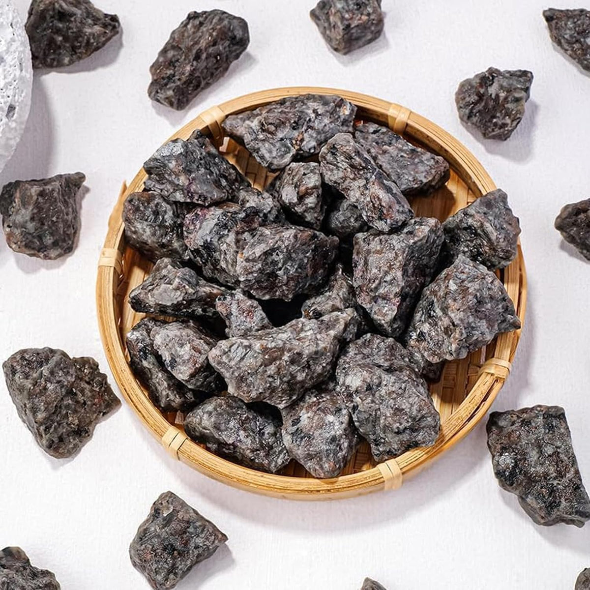 AZKRWFLM Yooperlite Stone Natural Raw Rough Flame Crystals Bulk for Healing Tumbling Fountain Rocks Decor(0.67, Pounds)