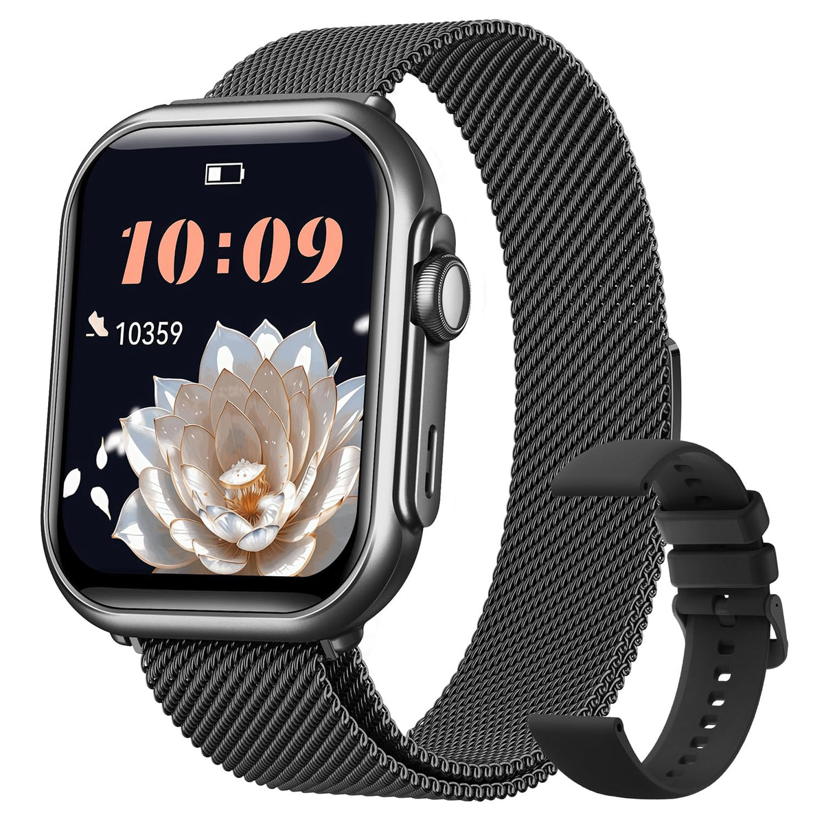 Smart Watches for Women Men, 1.83" HD Smart Watch for Android iPhone with Calls/Messages/Notifications, Sleep/Heart Rate/SpO2/Blood Pressure Monitor, 110+ Sports Modes Fitness Watch, 1000mAh Battery