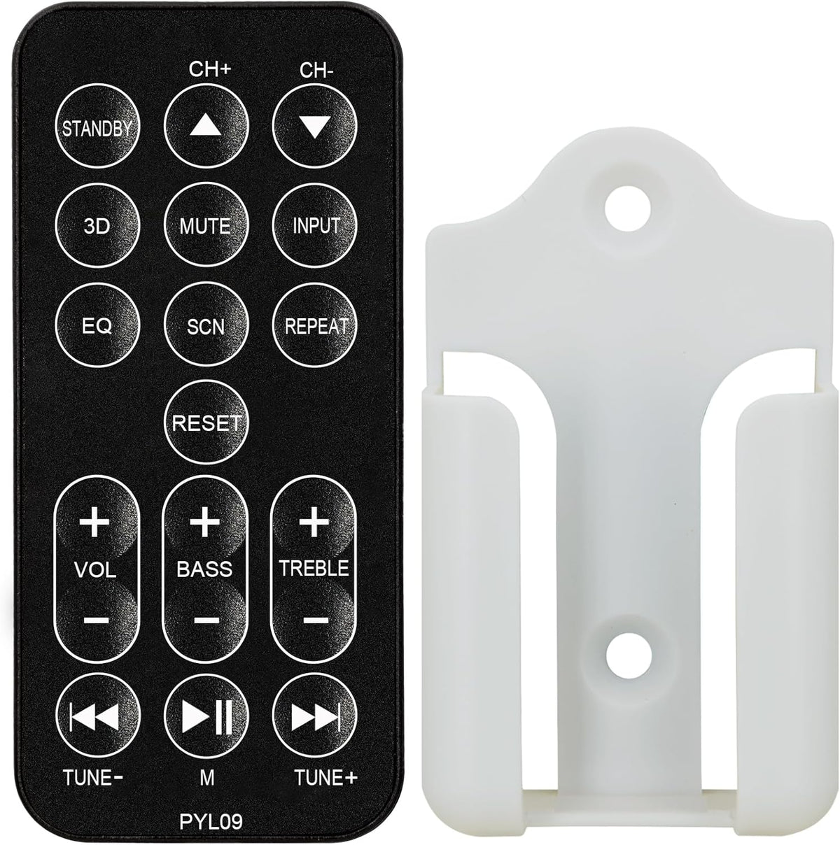 XINJISHIMIN PSBV200BT Replacement Remote Control for Pyle Soundbar TV Speaker (with Mounting Bracket)