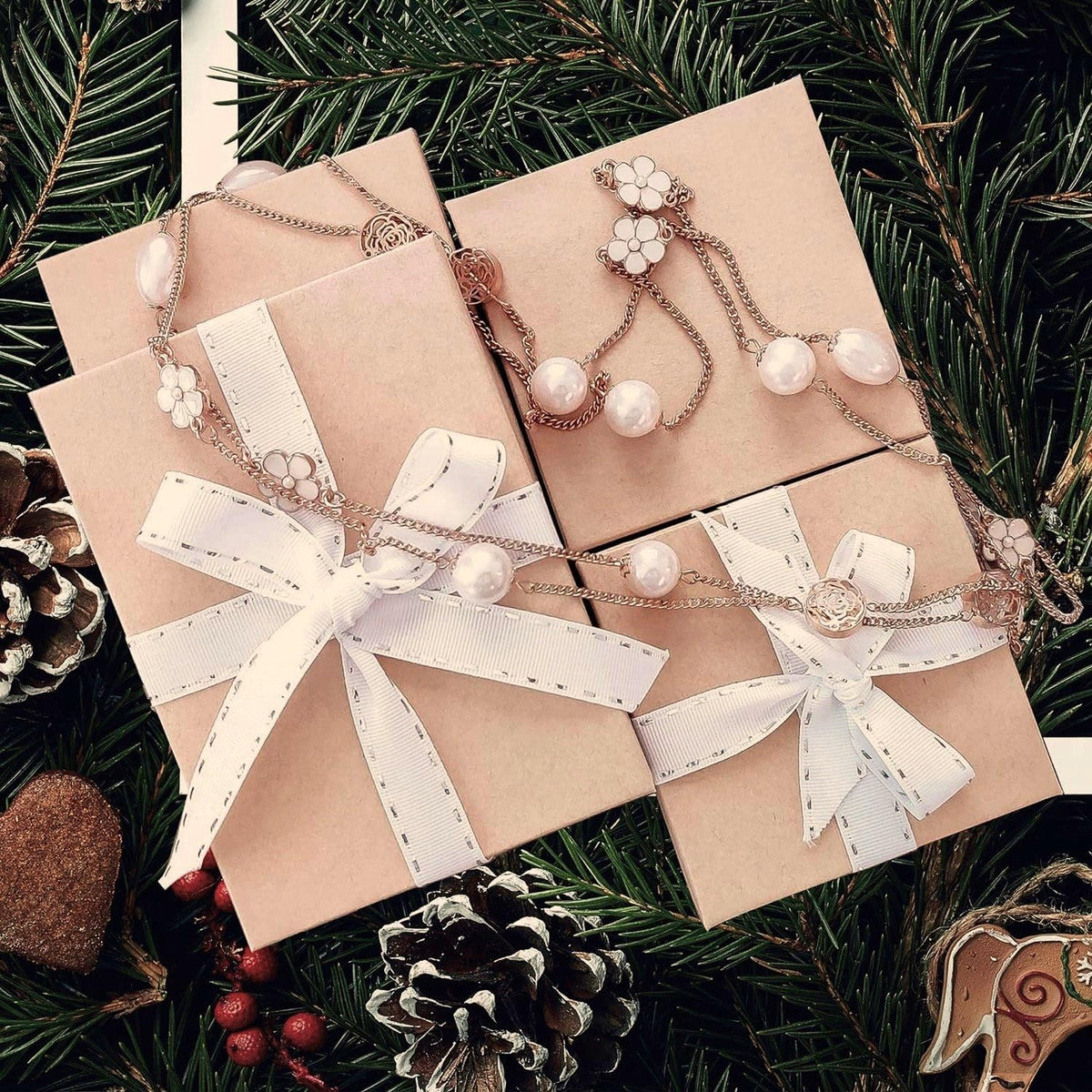 RJ Displays 20 Pack Cotton Filled Brown Kraft Paper Cardboard Jewelry Gift and Retail Boxes for Necklaces, Bracelets, Watches and Small Gifts, Jewelry Packaging Boxes Size 3 1/4" x 2 1/4" x 1" Inch