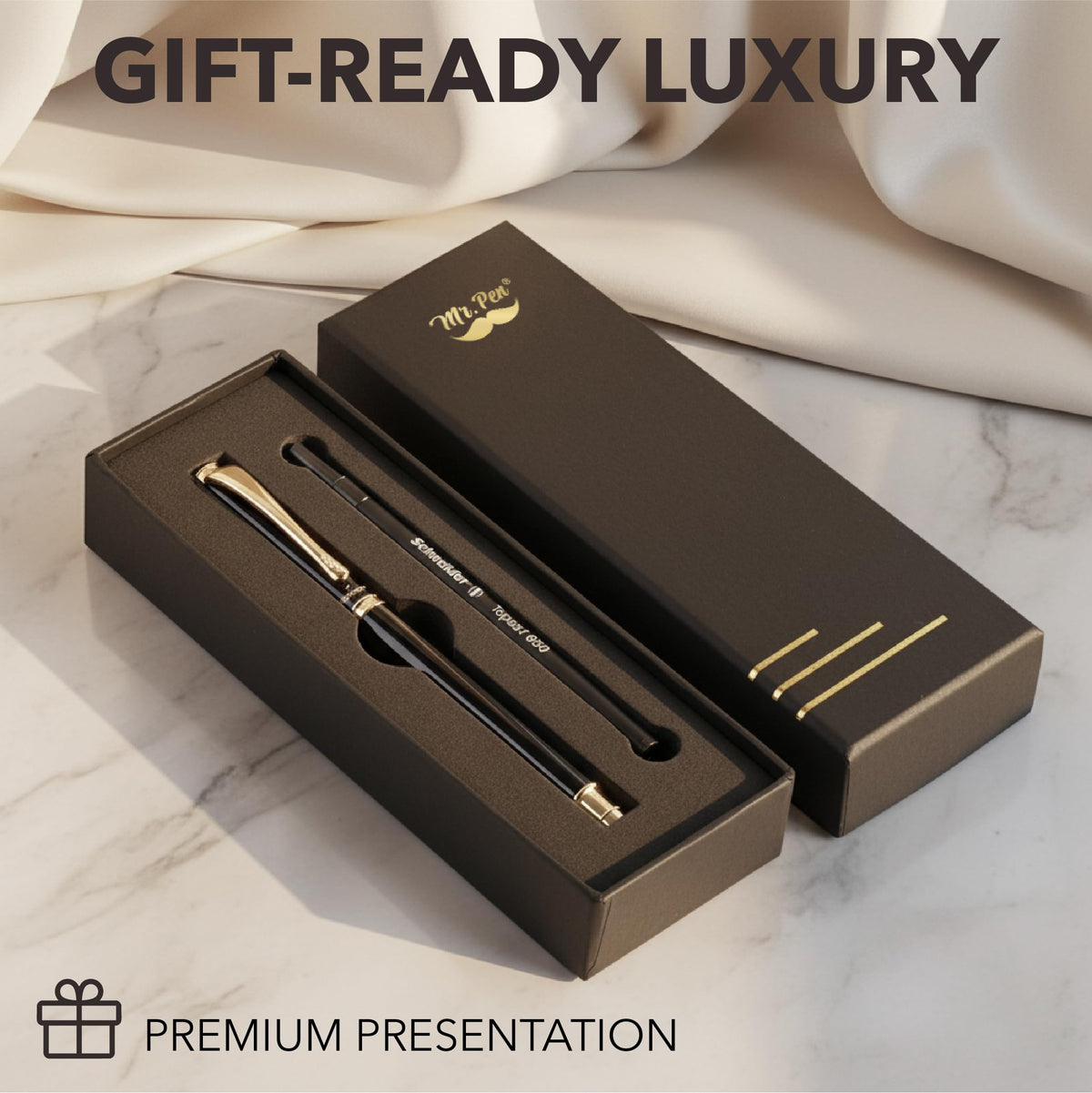 Mr. Pen- Luxury Pen, Black Barrel, Black Ink, Fancy Pen, Fancy Pens for Men and Women, Nice Pens for Men and Women, Mother's Day
