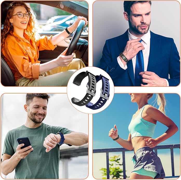 Watch Bands Replacement for ID115plus HR, Very Fit Pro Activity Fitness Tracker Wrist Bands Set, Multicolor Veryfitpro Smart Watch Strap Replacements