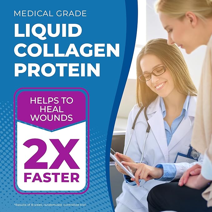 Berry Sugar Free Liquid Protein Shot - 16oz Anti Aging. Proven to Boost Immunity. Formula Trusted by 4,000+ Medical Facilities for Complete Protein Nutrition and Proven 2X Faster Healing