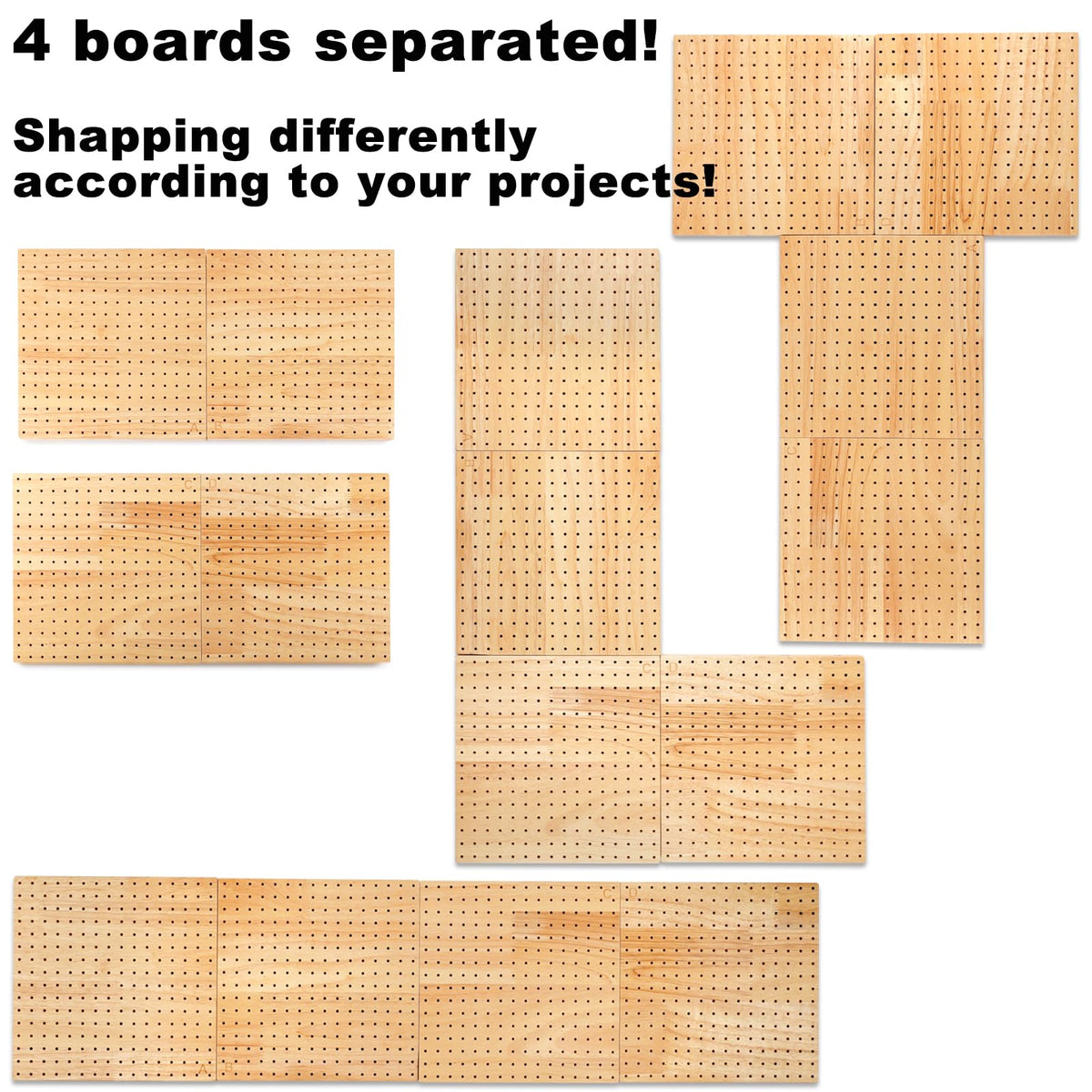 Svartur 4 Pcs (Total 17") Expandable Crochet Blocking Board with Magnetic Interior Edges, 40 Pegs, Large Blocking Boards for Crochet Projects with Pegs, Granny Square Blocking Mat Board