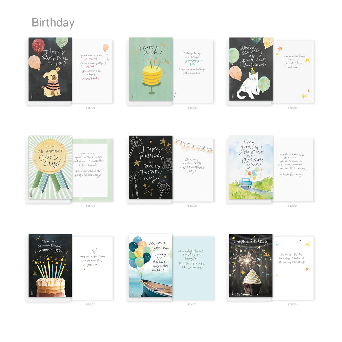 American Greetings 60-Count All Occasion Greeting Card Assortment with Storage Box, Dividers, Envelopes and Seals (Kathy Davis Designs)
