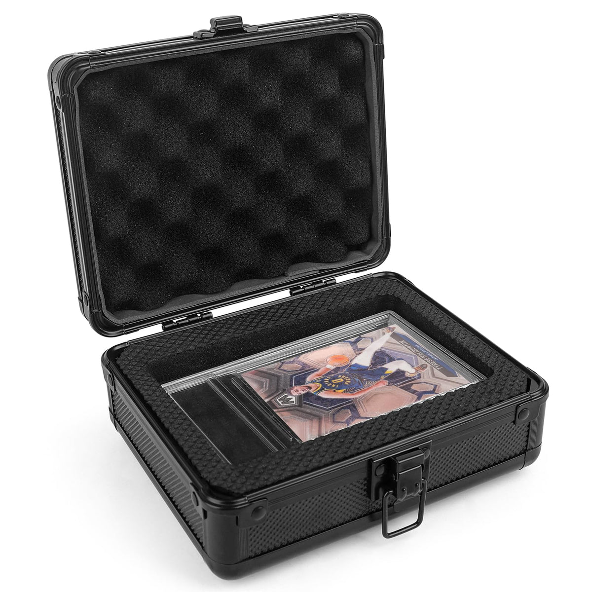 SolidCase Single Sport Card Case for PSA BGS SGC Slabs,Mini Slab Case for sports card, Deluxe Small graded Card Case for baseball card slabs Compatible with up to 2 PSA slabs or 2 BGS Slabs