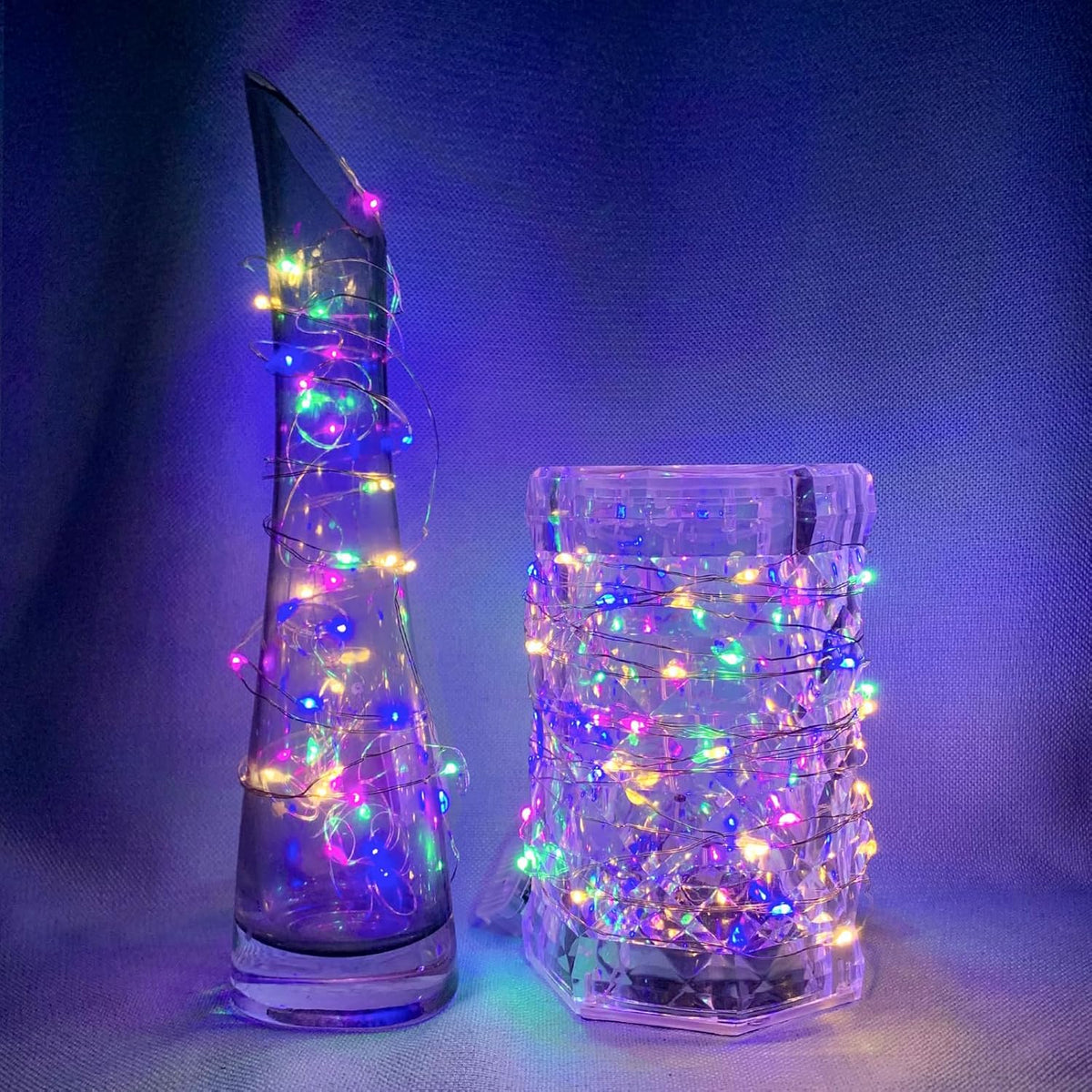 Skiennix 50 Pack Fairy Lights - 7Ft 20 LED Twinkle String Lights | Battery Operated & Waterproof for Parties, Weddings, and Decor - Rainbow Pastel