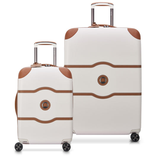 DELSEY PARIS Chatelet Air 2.0 Hardside Luggage with Spinner Wheels, Angora, 2 Piece Set, (20/28)
