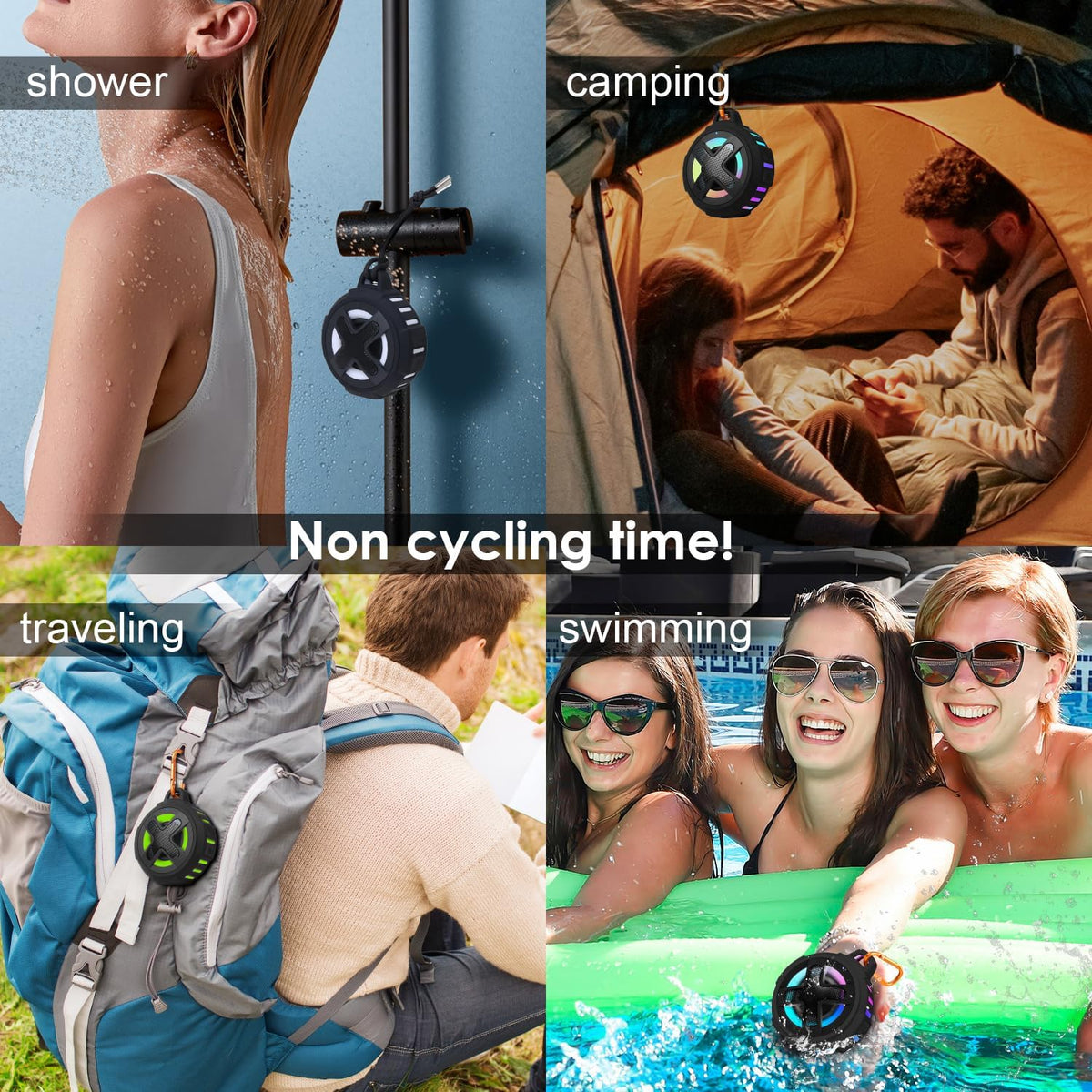 XLEADER V5.4, IPX7 Navigation,10W 15-24H Upgraded, Pro Bike Speaker, with Pro Handlebar Mount, Bluetooth Waterproof