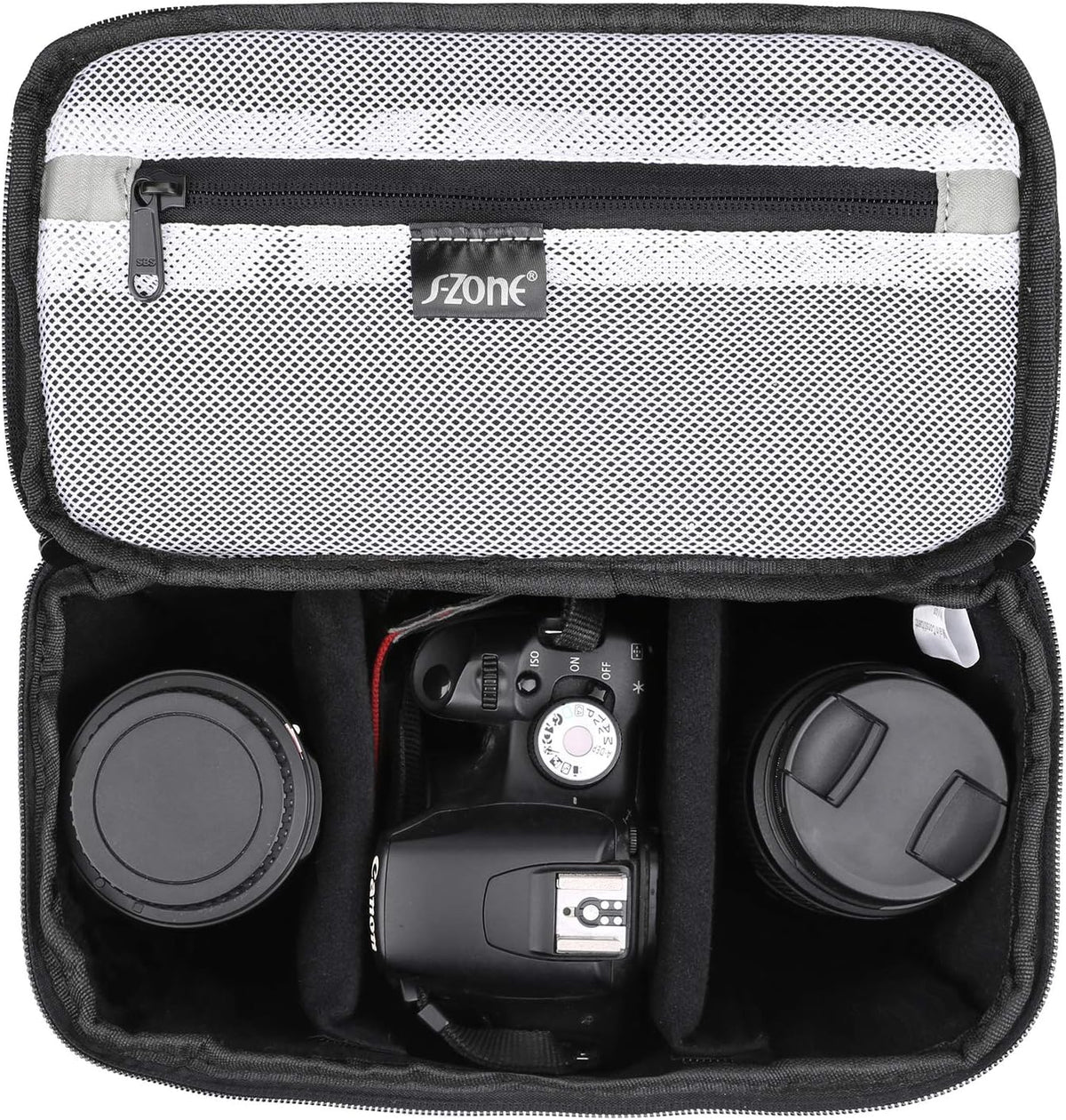 S-ZONE Compact Padded Camera Bag for DSLR & SLR - Versatile Protection for Sony, Canon, Nikon