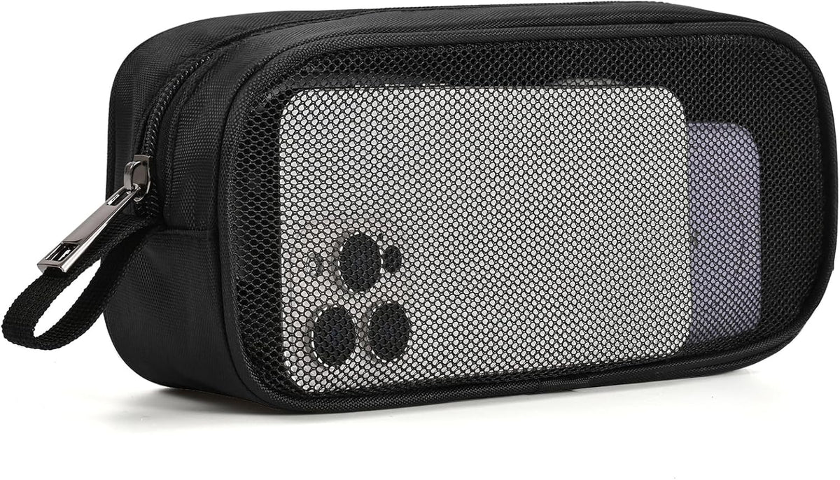 Lidwot Breathable Mesh Nylon Travel Organizer - Portable Cable pouch & Tool Case for Laptop Charger, Mouse, Power Bank