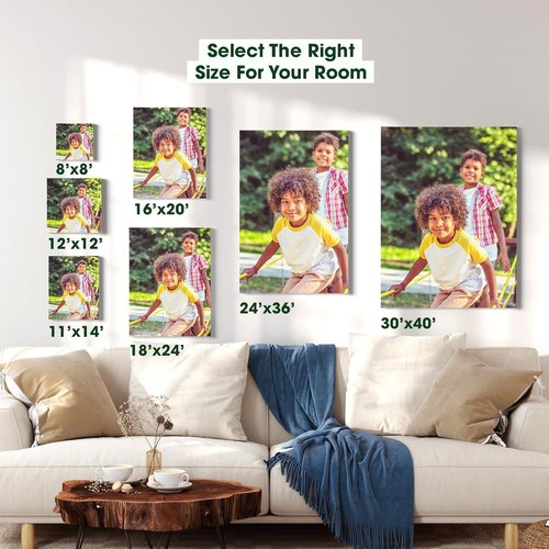 BuildASign Custom Canvas Prints - Personalized Wall Art for Home Decor | Ready to Hang (30" L x 40" W x 1.5"D)