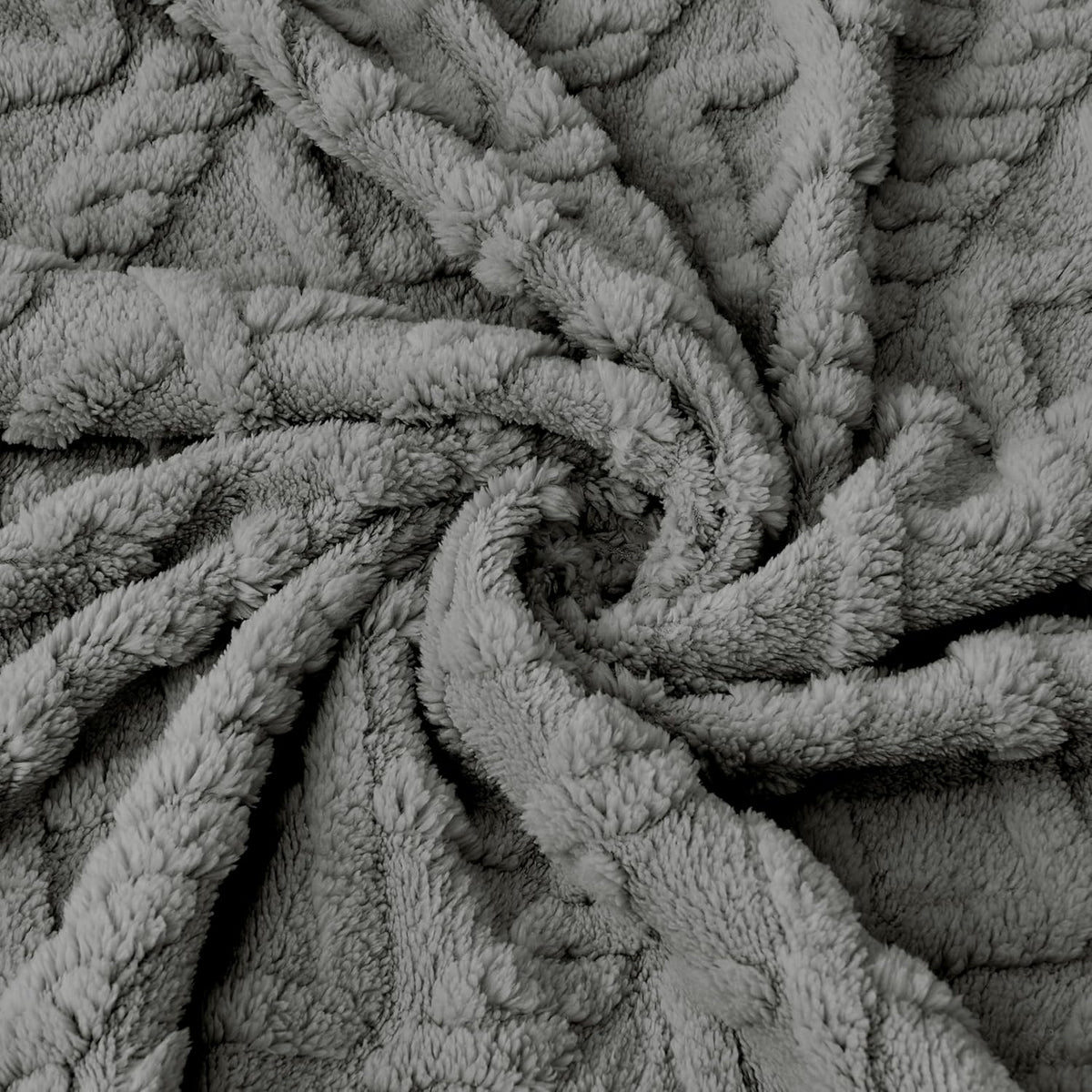 Sherpa Fleece Baby Blanket - Ultra Soft & Fluffy Premium Infant Receiving Blanket | 30”×40” in Grey