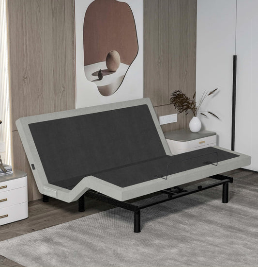 Irvine Home Collection King Adjustable Bed Base - Dual Massage - USB Ports - Zero Gravity - Underbed Light - Wireless Remote - Zero Clearance - Anti Snore - Memory Positions