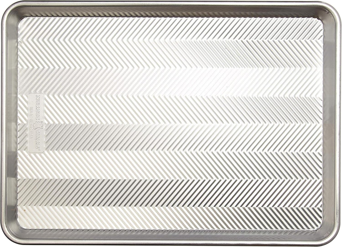 Nordic Ware Half & Quarter Sheet Baking Pan - Durable Natural Finish for Even Baking