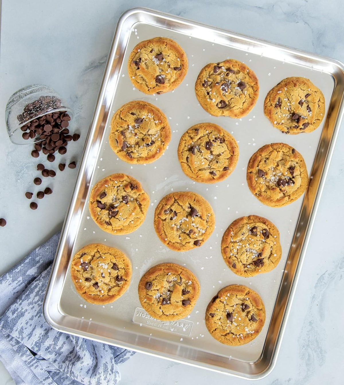 Nordic Ware Baker's Half Sheet - Natural Aluminum | Perfect for Baking & Cooking