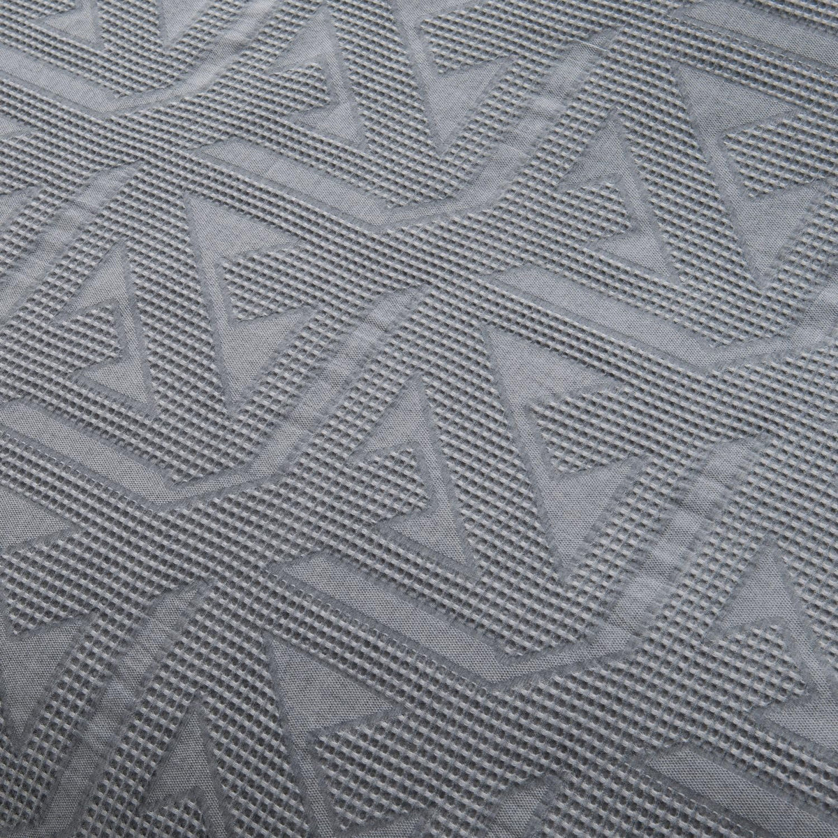 meadow park Matelasse Duvet Cover Set, 100% Cotton, Pre-Washed, Soft & Cozy, Woven Jacquard Textured, Waffle Design Bedding Set, Twin, Grey