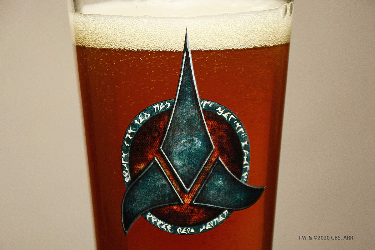 STAR TREK Warrior Printed Pint & Stemless Wine Glass Set - Officially Licensed, Premium Quality, Handcrafted Glassware - A Collectible Gift for Series Lovers, Birthdays, & Special Occasions