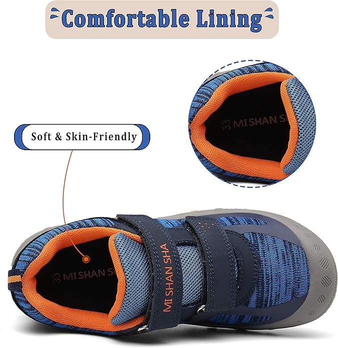 Mishansha Kids Hiking Boots Toddler Girls Boys Hiking Shoes Water-Resistant Anti-Collision Non-Slip Athletic Outdoor Trekking Boots