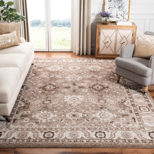 SAFAVIEH Area Rug 8x10 - Vintage Hamadan Collection - Large - Taupe, Traditional Persian Design, Non-Shedding & Easy to Clean, Ideal for Living Room, Bedroom, Dining Space (VTH214T)