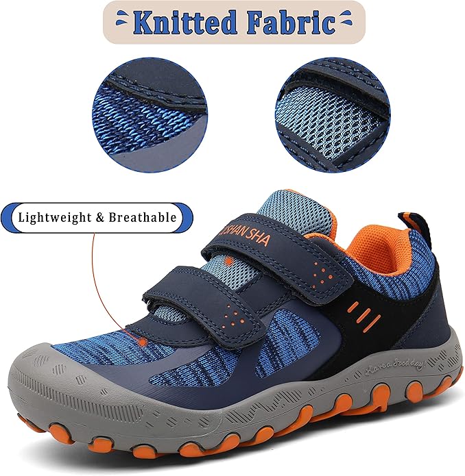 Mishansha Kids Hiking Boots Toddler Girls Boys Hiking Shoes Water-Resistant Anti-Collision Non-Slip Athletic Outdoor Trekking Boots